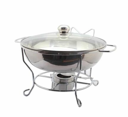 Thumbnail: Round Chafing Dish with Glass Lid