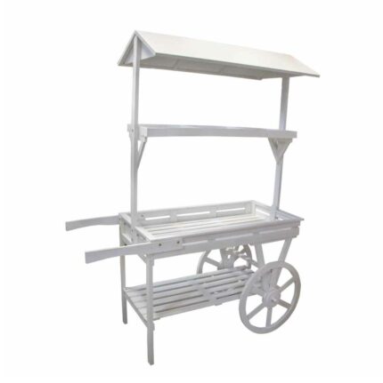 Thumbnail: White Rustic Look Candy Cart Large