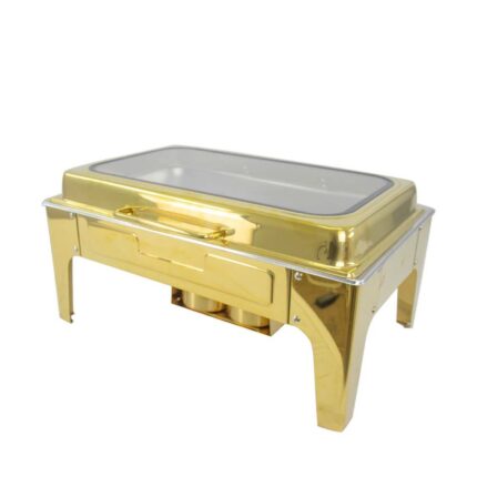 Thumbnail: Rectangular Glass Top Chafing Dish