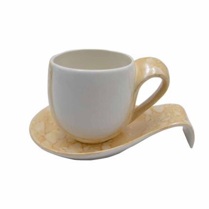 Thumbnail: Cream White Cup & Saucer Set 6pc